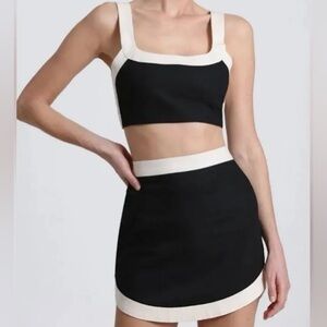 7 For All Mankind Linen Skirt and Top Set